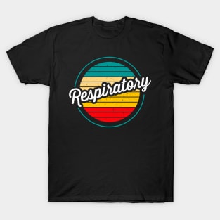 Respiratory Therapist Retro Vintage Sunset T-Shirt